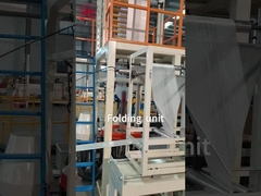 HDPE LDPE LLDPE Film Blow Machine Dengan Unit Lipat