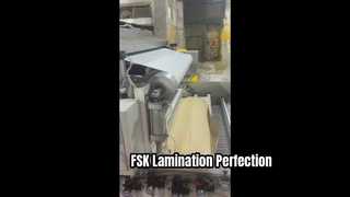 Mesin laminating kertas kraft samaran foil